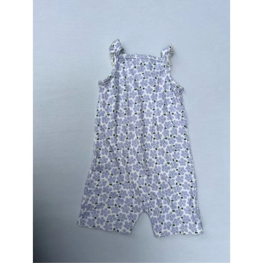 Touched by Nature Baby Girl Organic Cotton Romper size 9-12 months